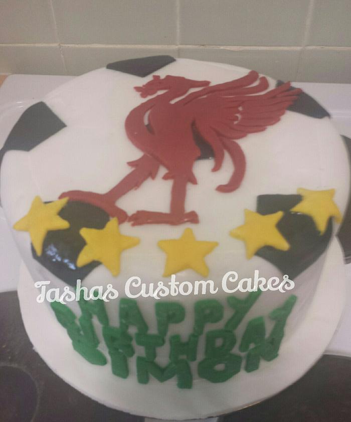 Liverpool emblem football cake