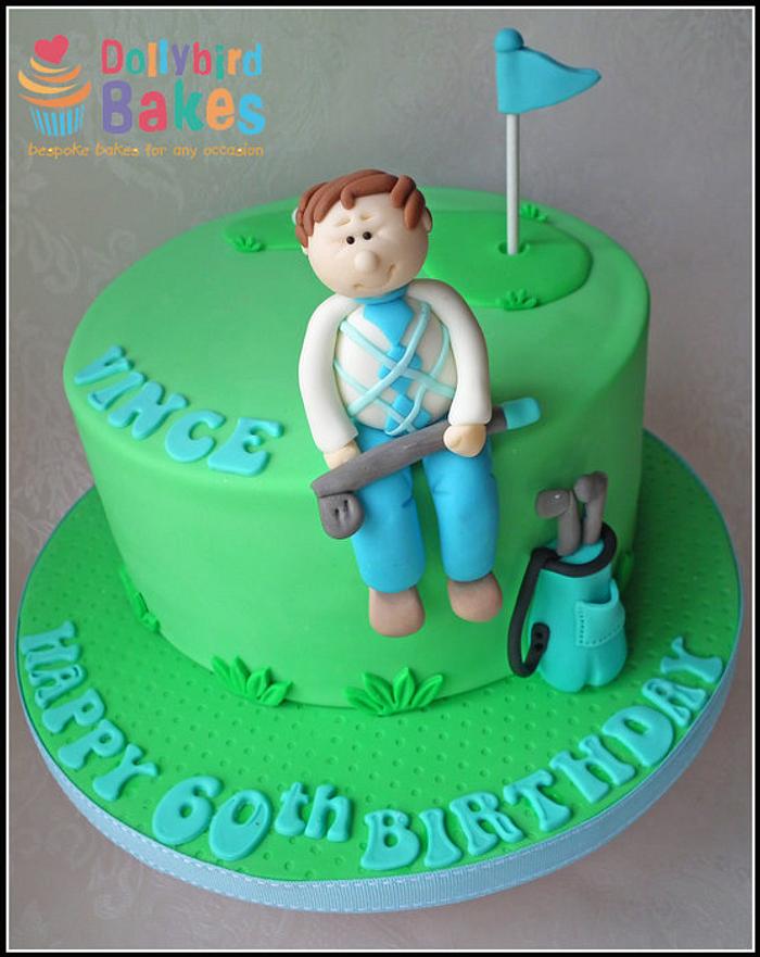 Golf themed cake