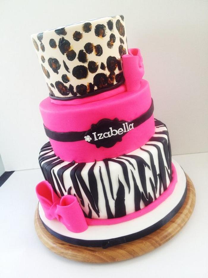 Leopard & Zebra theme birthday
