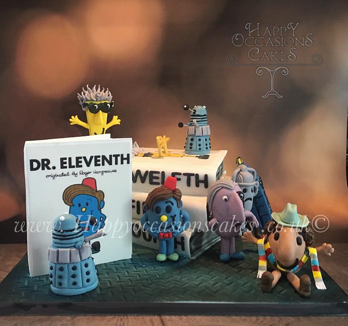Dr Who Mr Men cake