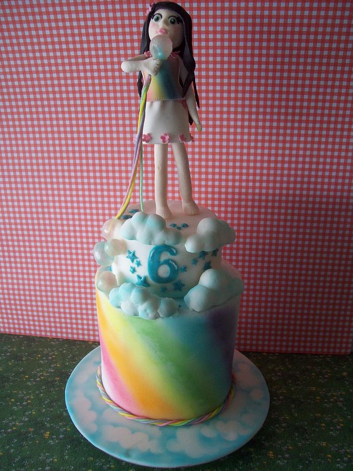 Rainbow Girl Cake