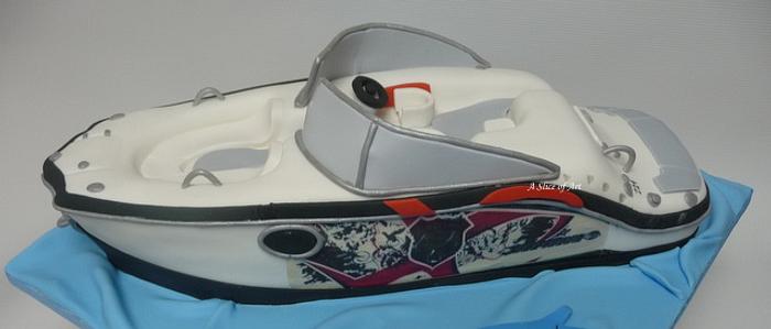 Wakeboard boat cake