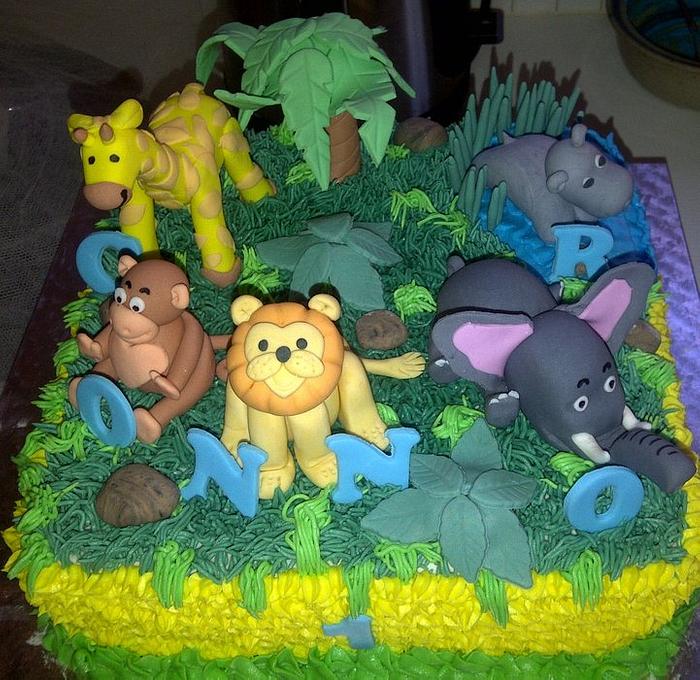 Birthday Cake - Jungle theme