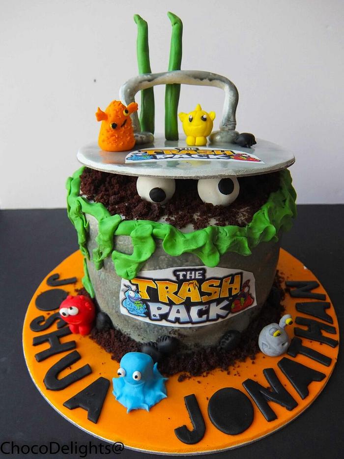 Trash pack theme cake