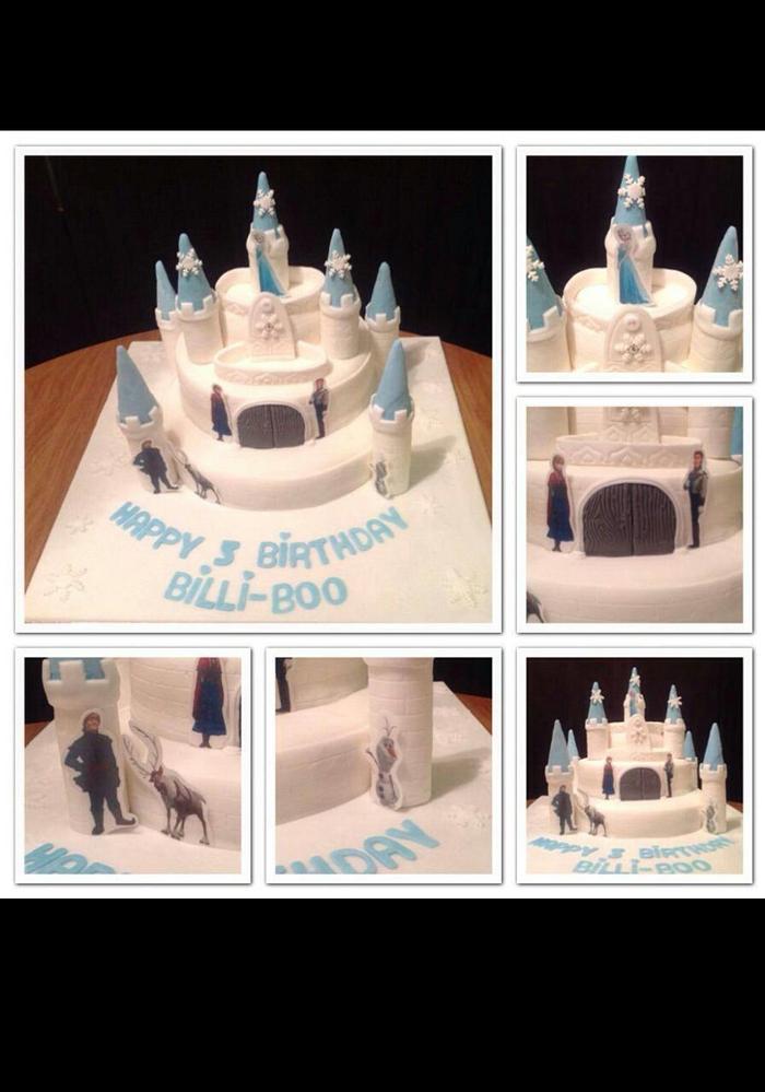 Disney Frozen Castle Cake