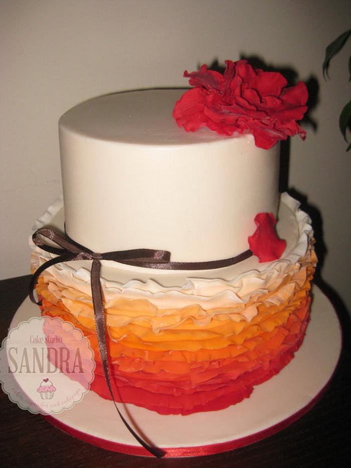 Ruffle cake