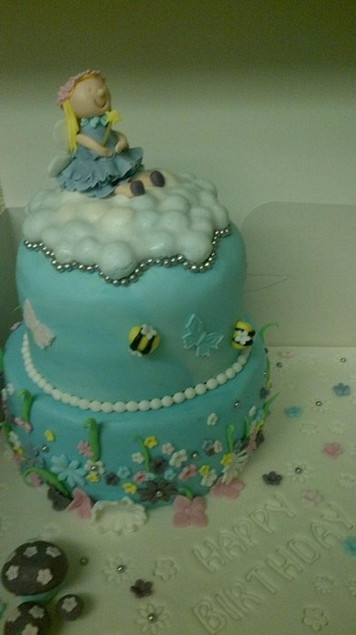 Flower fairy cake 