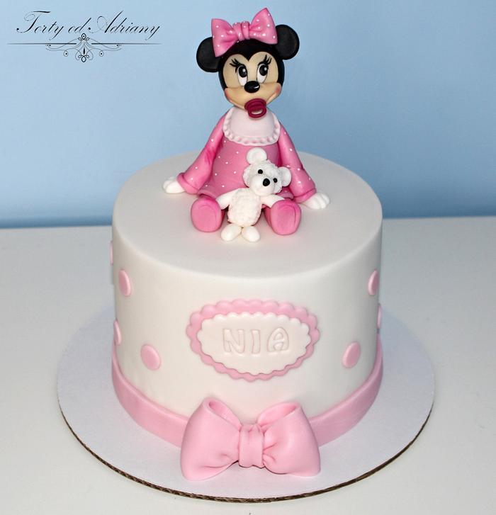 ... christening cakes witch Minnie...