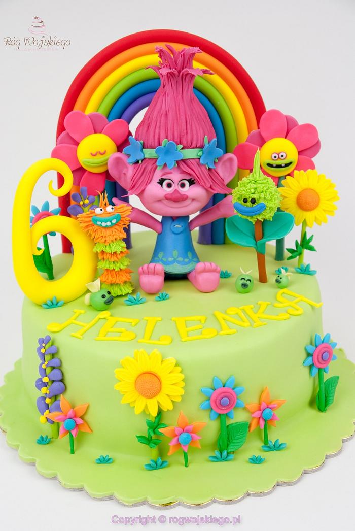 Trolls Poppy Cake / Tort z bajki trolle