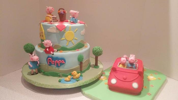 Peppa Theme Cakes