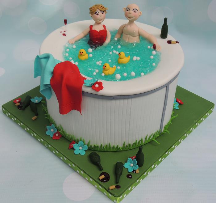Hot tub cake