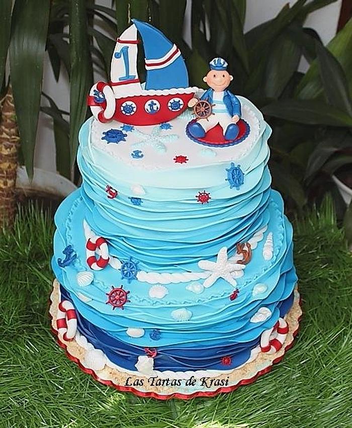 nautical birthday cake
