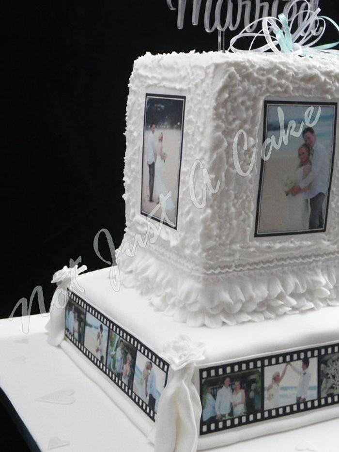 Filmstrip Wedding Cake