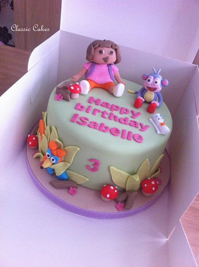 dora birthday cake :)