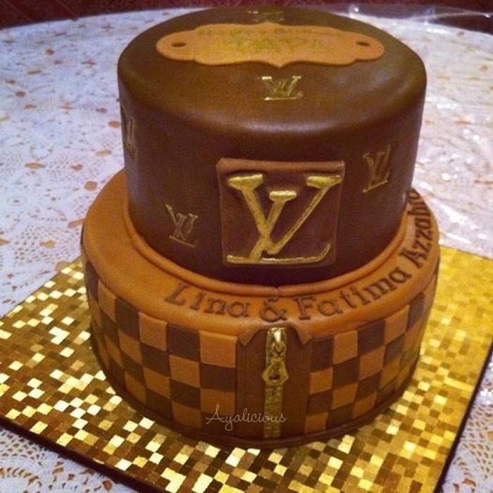 Louis Vuitton Cake - Decorated Cake by Laura Jabri - CakesDecor