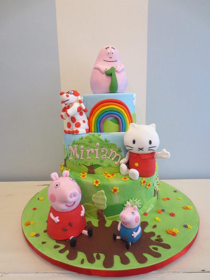 Peppa, Pimpa, Musti and Barbapapa all together!