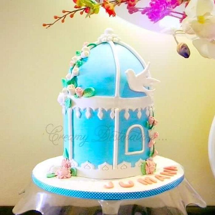 Birdcage & Lovebirds - Wooden Cake Topper, Weddings, Engagement,  Anniversary | eBay