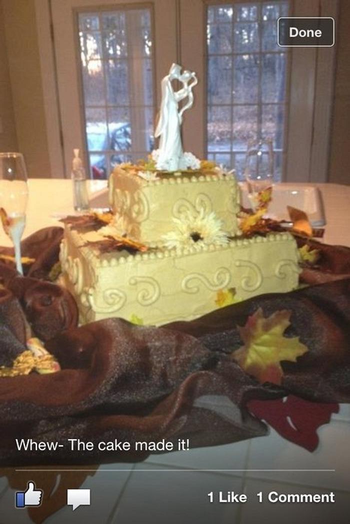 fall wedding cake