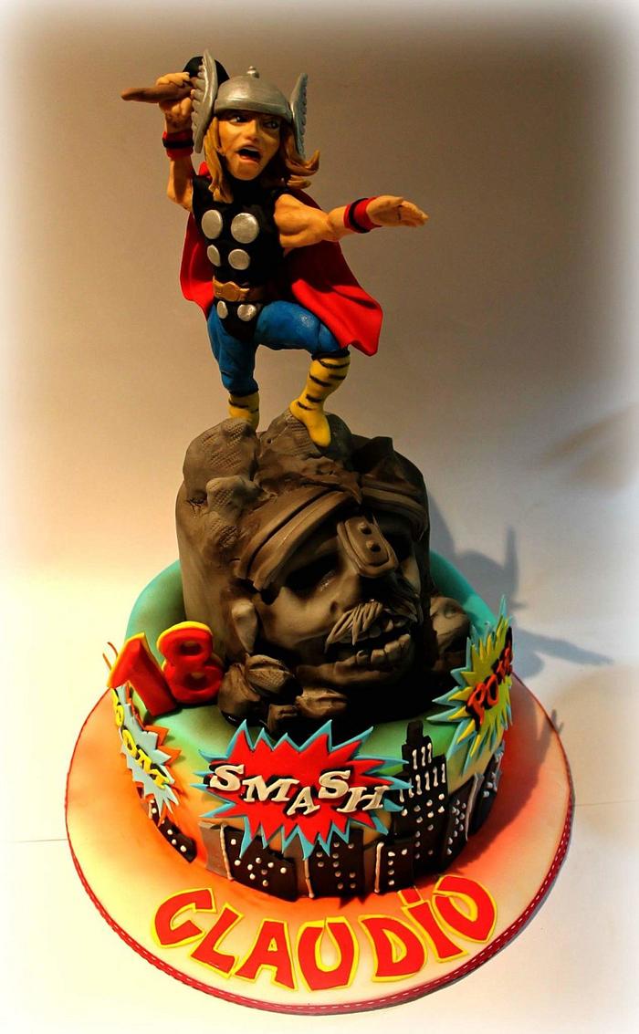 Marvel Comics cake 