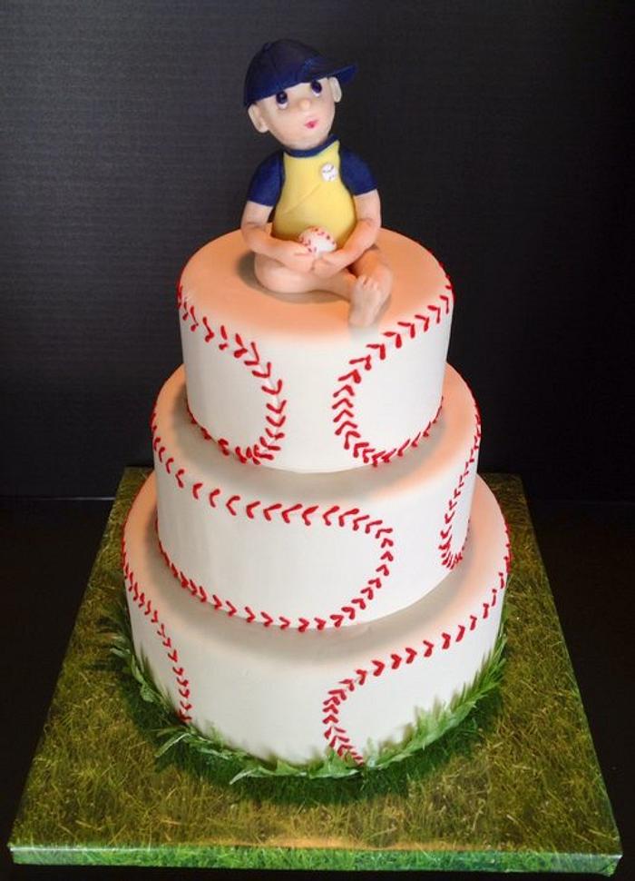 Baseball Baby Shower cake