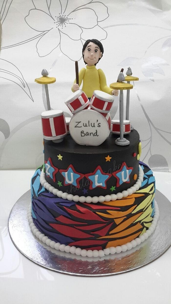 Drum band cake