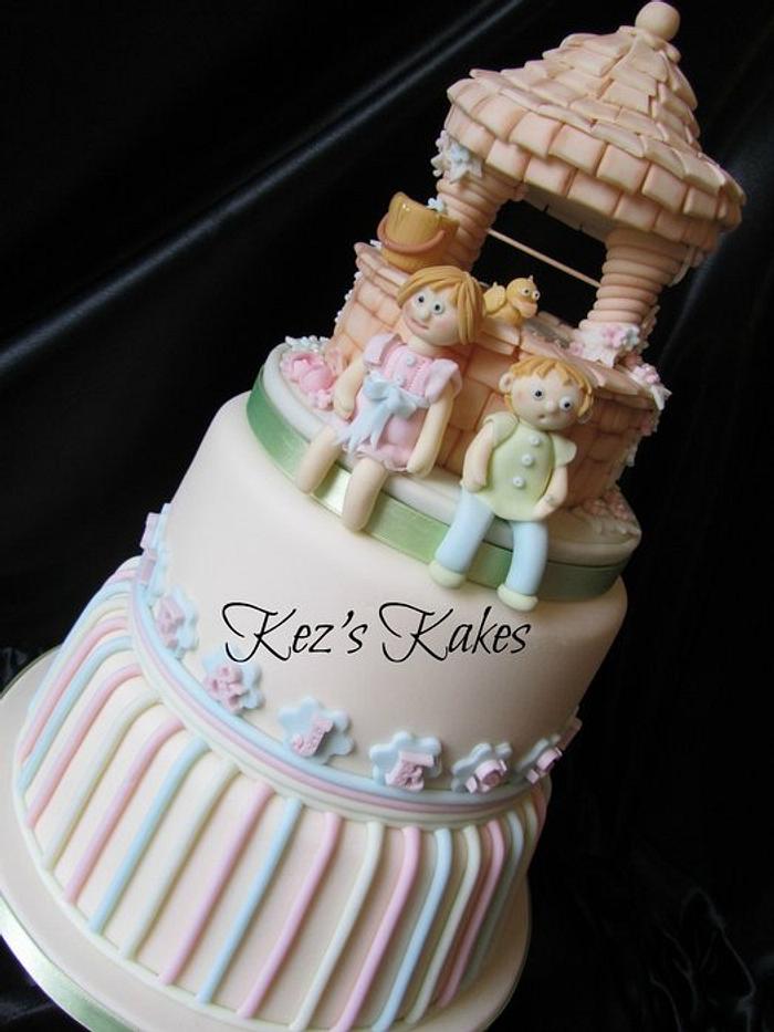 Gracie and Jesse's ''Jack and Jill Christening Cake''