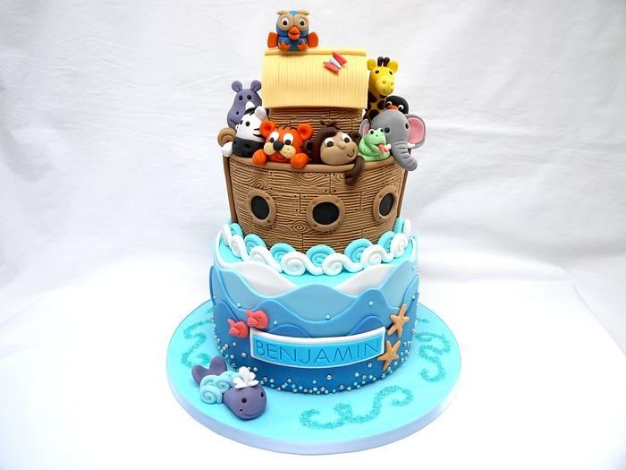 Noah's Ark Christening Cake!