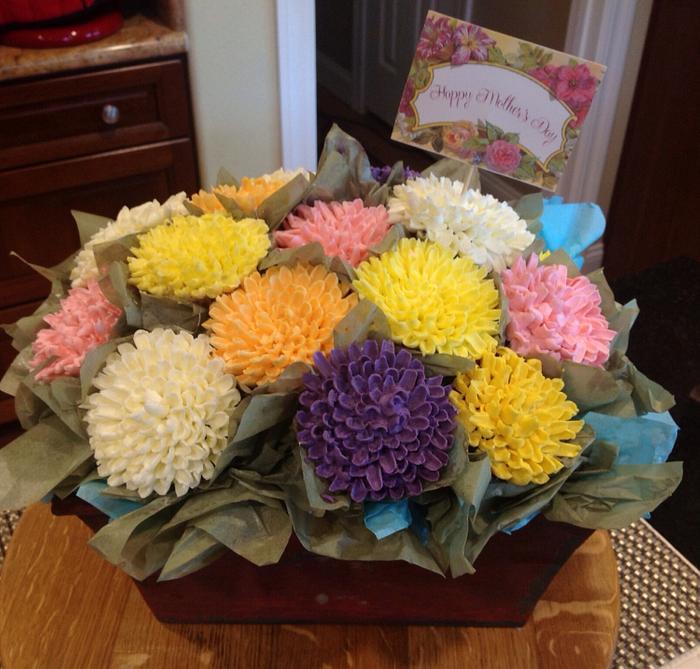 Mother's Day cupcake bouquet