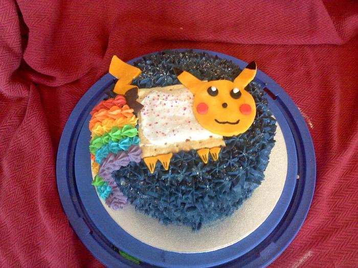 Nyan Pikachu cake