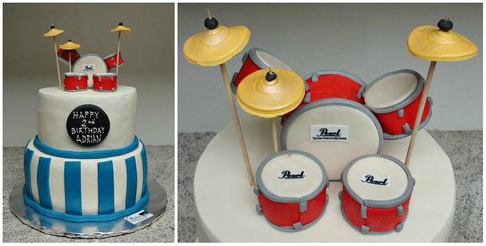 Drums cake
