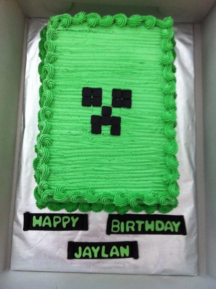 Sugar Swings Serve Some Minecraft Creeper Cake and Character Peeps Pops