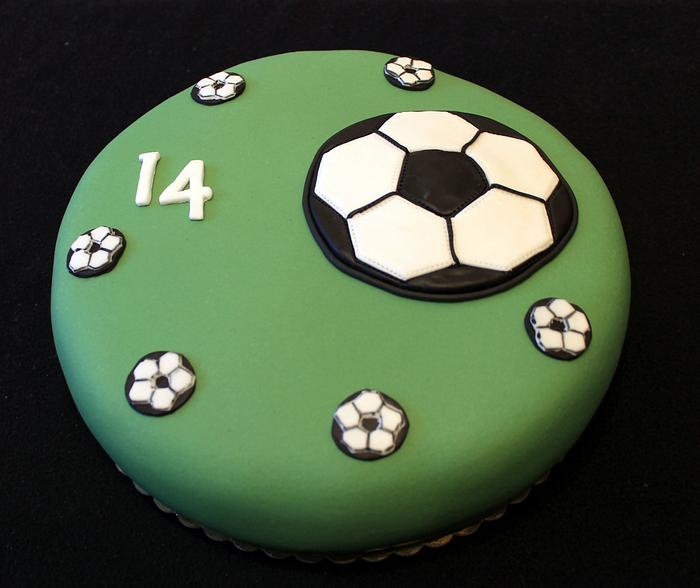 Simple football cake