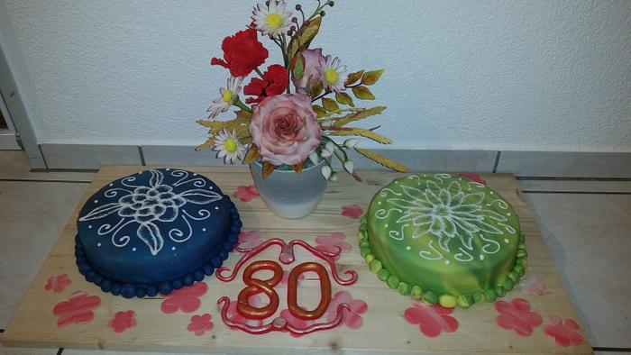 80`Anniversary Cake....
