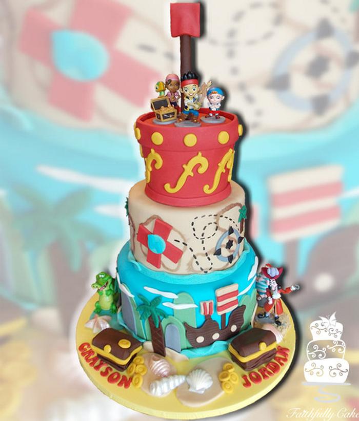 Jake and the Neverland Pirates Cake Topper – Bling Your Cake