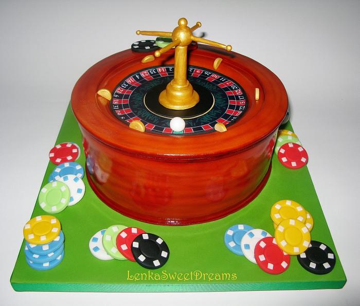 Roulette wheel cake