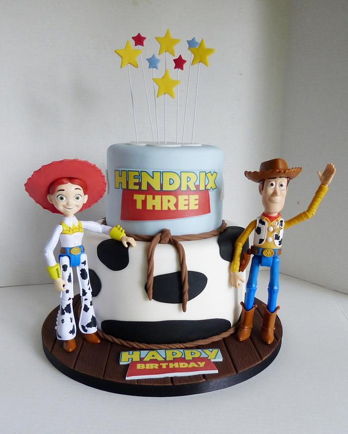 Toy Story Woody Jessie cake