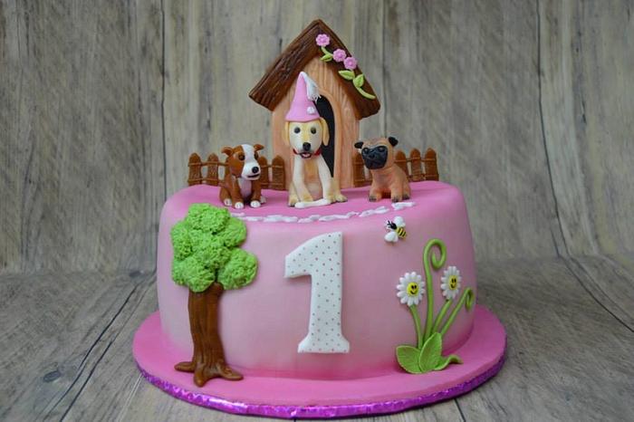 Cake with Dogs