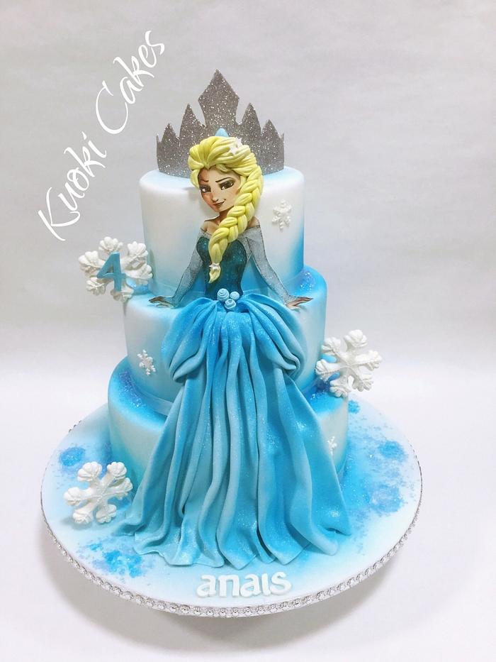Elsa Birthday cake 