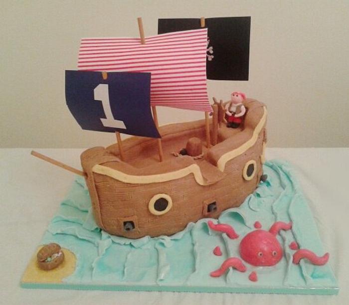 Olivers pirate cake