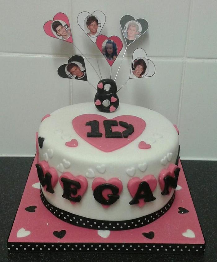 Pretty One Direction Cake