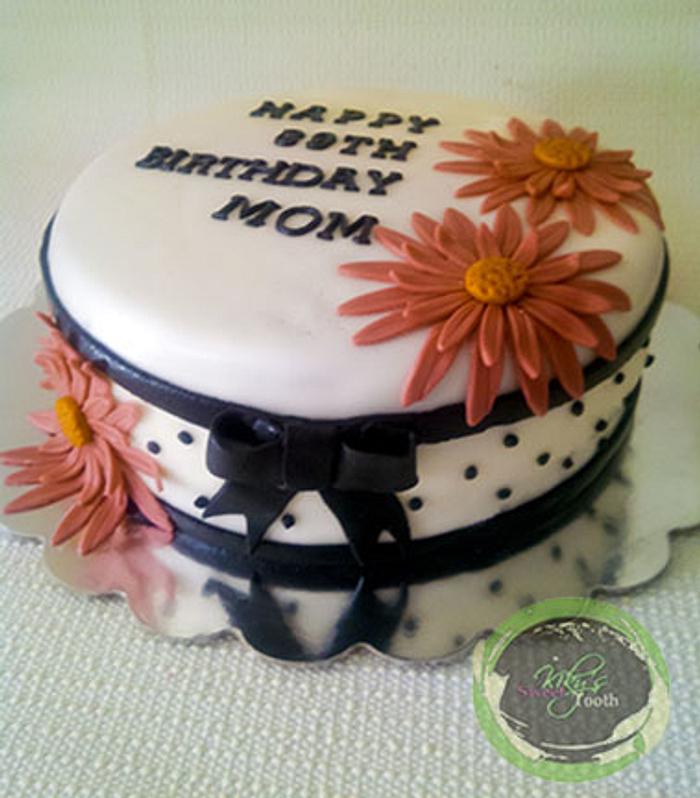 89th Birthday Daisy Cake