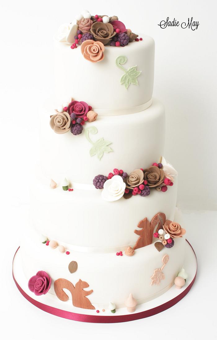 Autumn Wedding Cake 