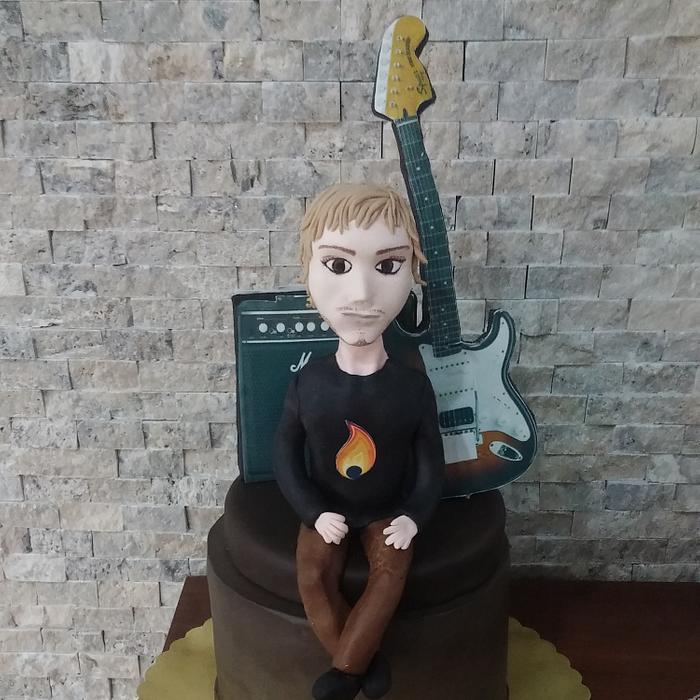 Guitarist cake