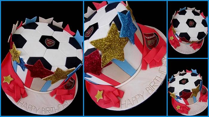 Arsenal Soccer Cake