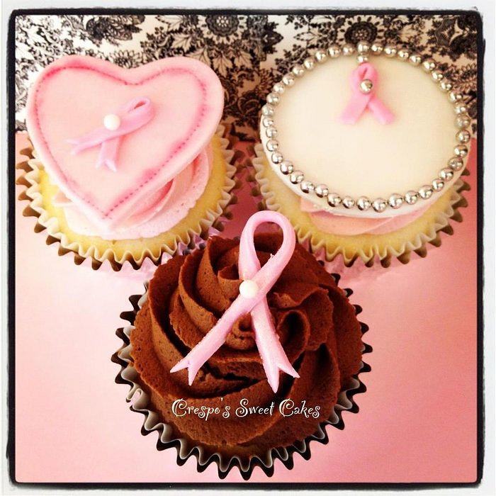 Breast cancer cupcakes