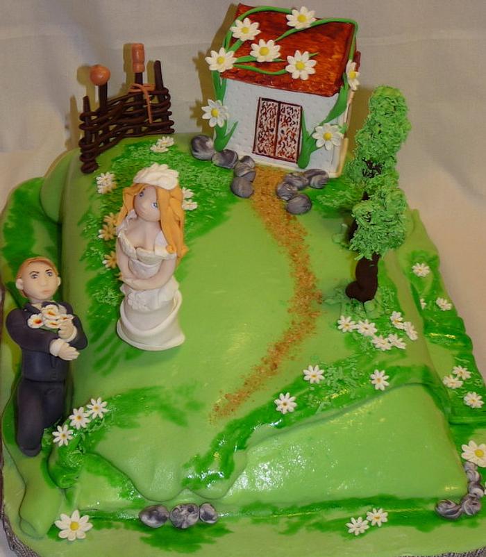 It's a wedding cake