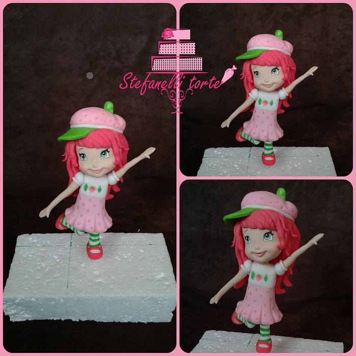 strawberry shortcake cake topper