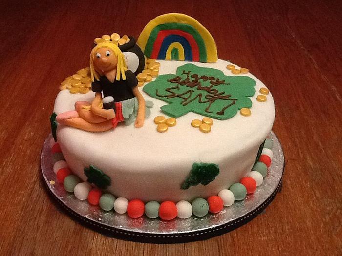 Irish theme Birthday cake