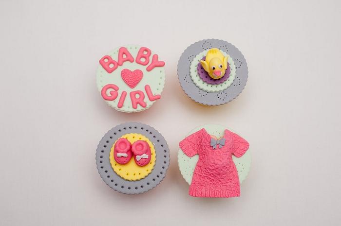 Baby Shower cupcake toppers