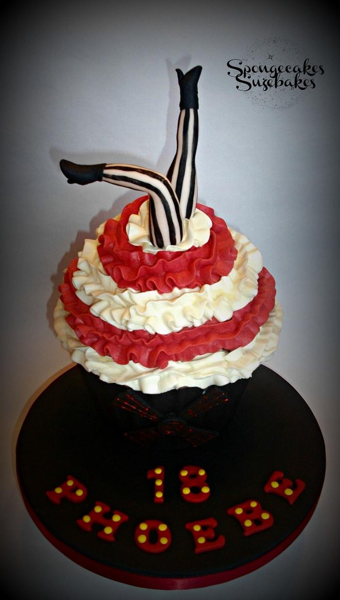 Moulin Rouge Giant Cupcake